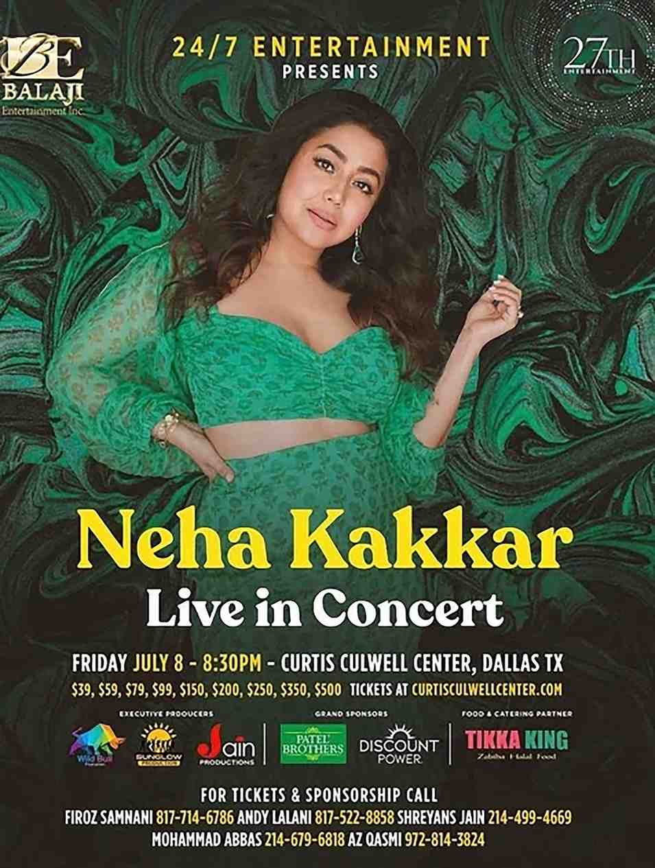 NEHA KAKKAR Live in DALLAS