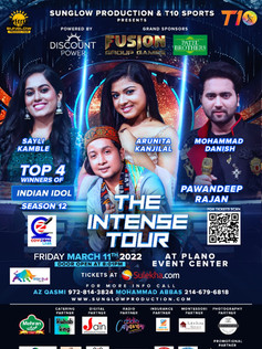 The Intense Tour - Indian Idols 12 (Dallas)