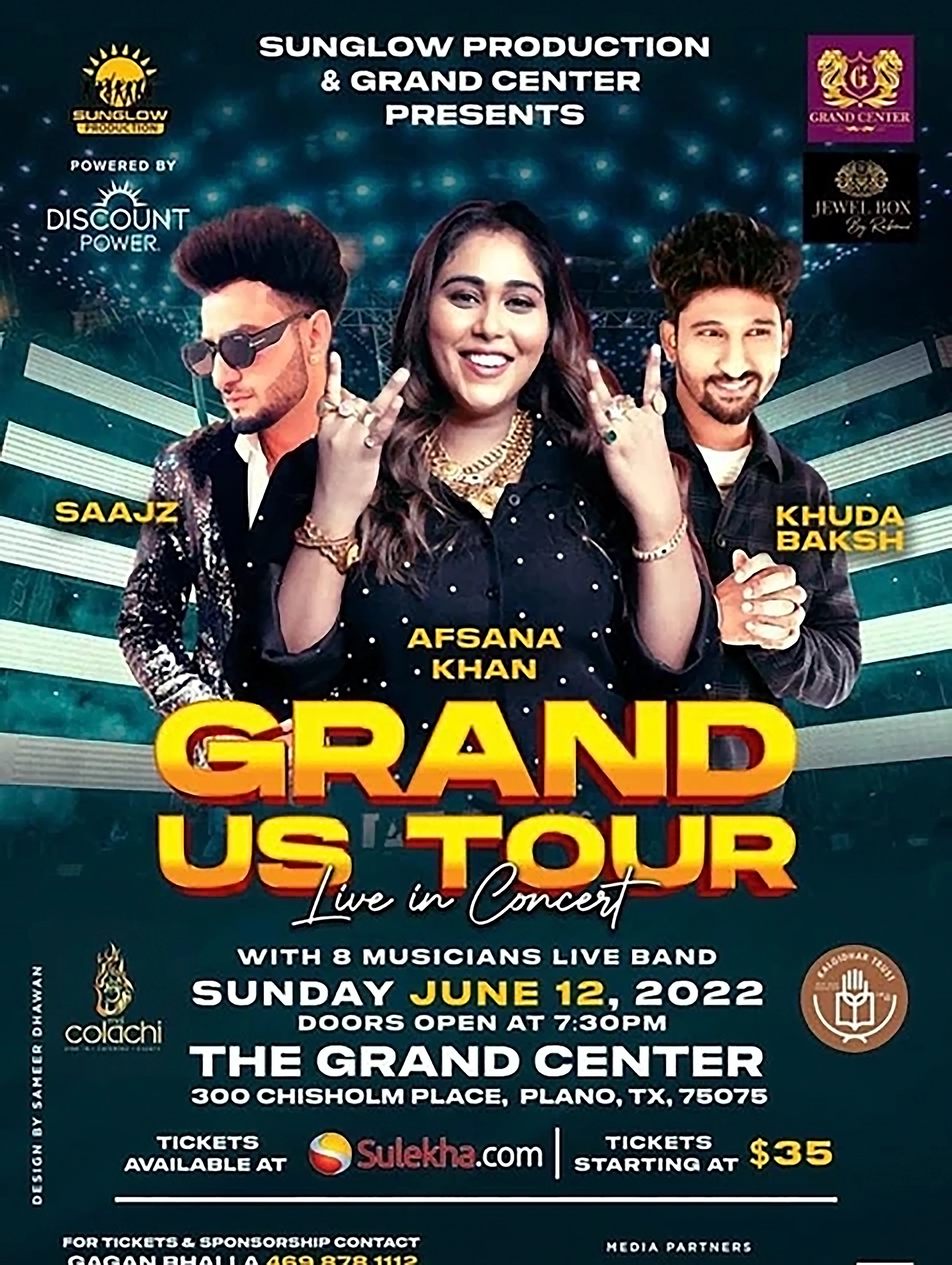 Grand Tour 2022 Afsana Khan, Saajz, Khuda Baksh