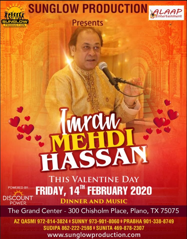 Ghazal Night on Valentines Day 14 Feb 2020