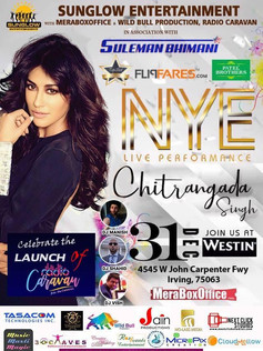 New Years Eve's with Chitrangada Singh in Dallas